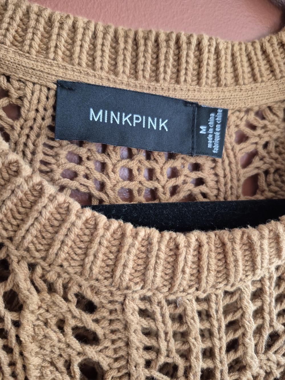 MINKPINK Wynn Knit Sweater in Tan - Picture 4 of 4